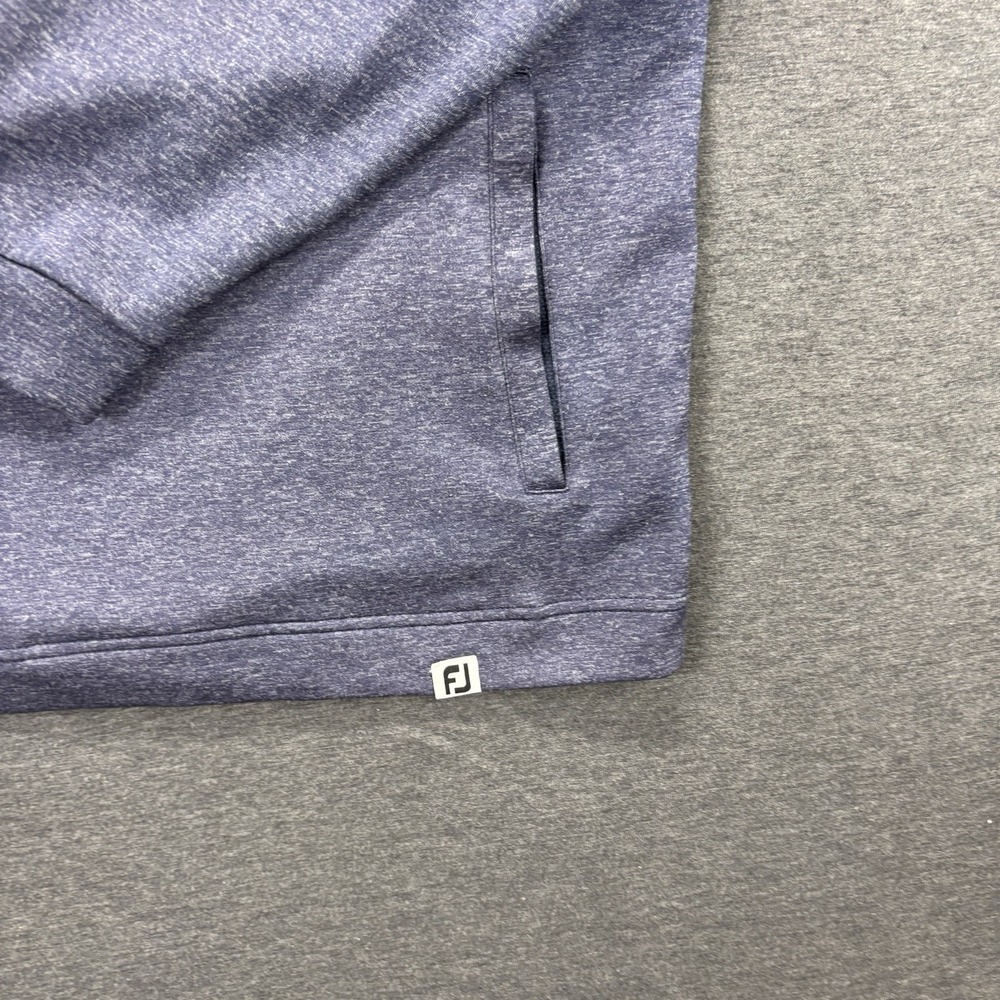 FootJoy FJ Performance Golf Hoodie Mens L Gray/blue Roanoke Country club Active - Picture 2 of 10